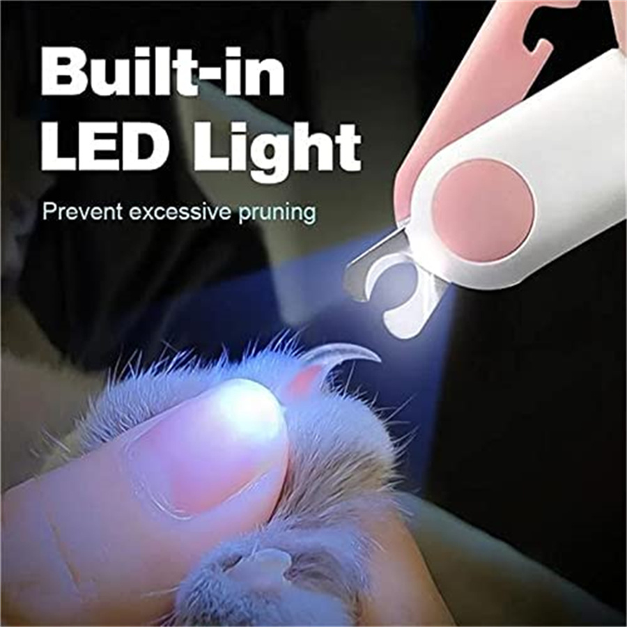Pet Supplies Nail Trim - Professionele LED-licht katten- en hondenklauwknipper met