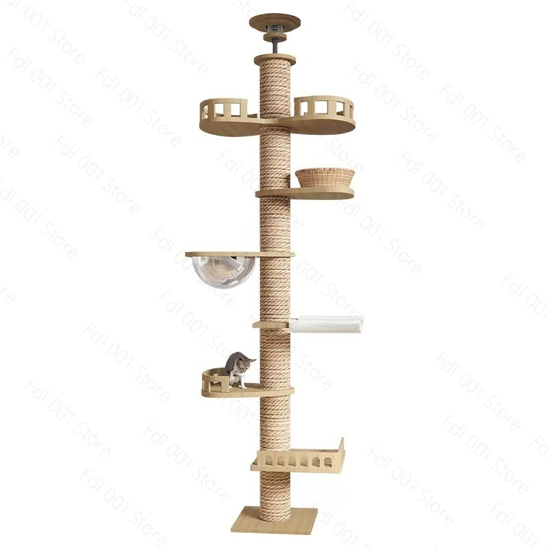Cat Scratching Post - Verstelbare kattenboom, kattentoren van vloer tot