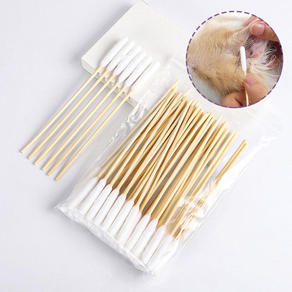 50/100 PCS Katoenen Sticks Hon - Pet Ear Cleaner recensie en prijs