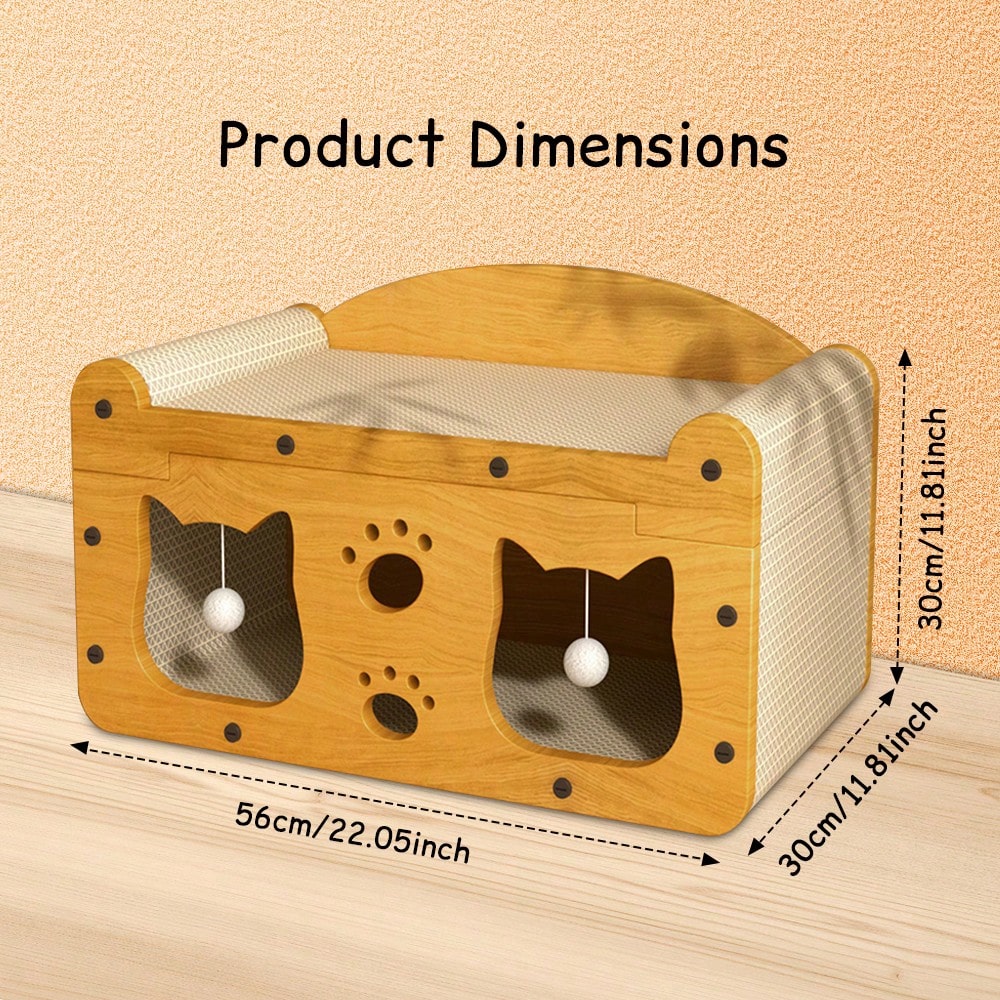 Luxe kattenkrabplank met twee  - Cat Scratching Post recensie en prijs