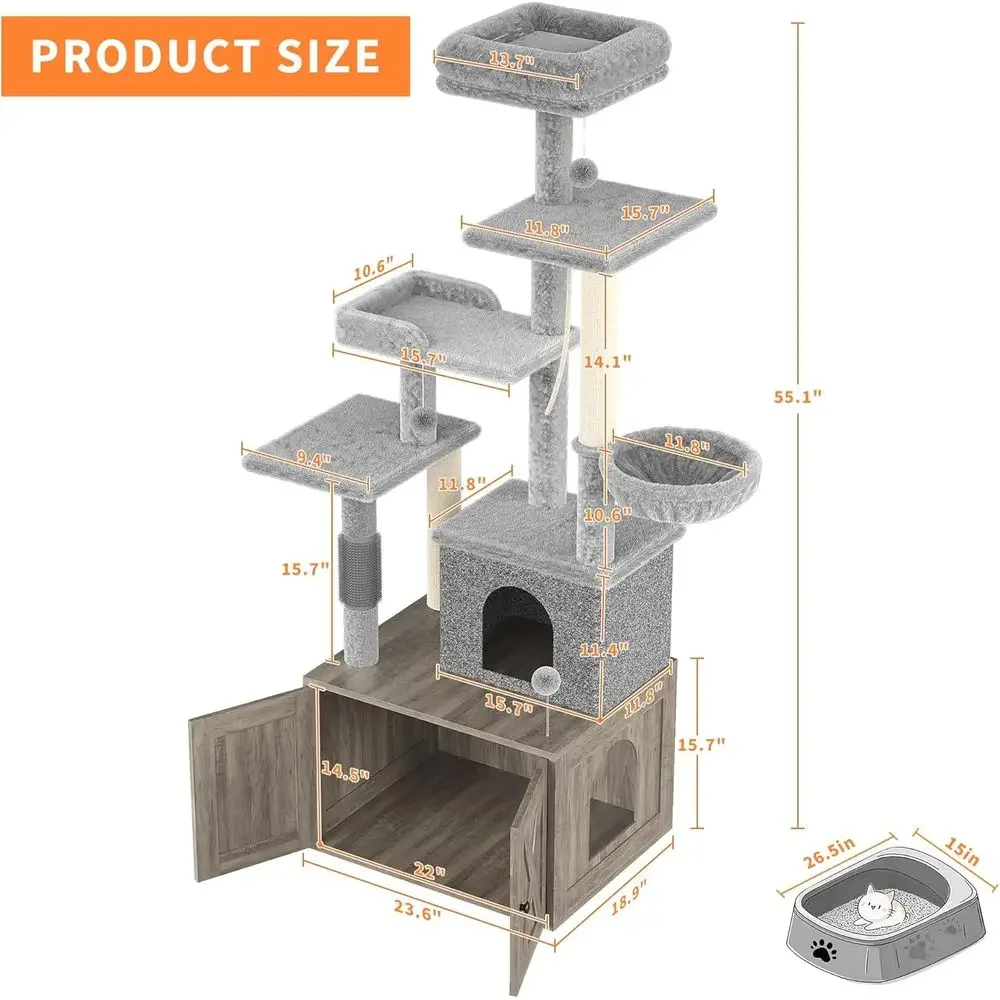 Grote multi-level kattenhuis m - Cat Scratching Post recensie en prijs