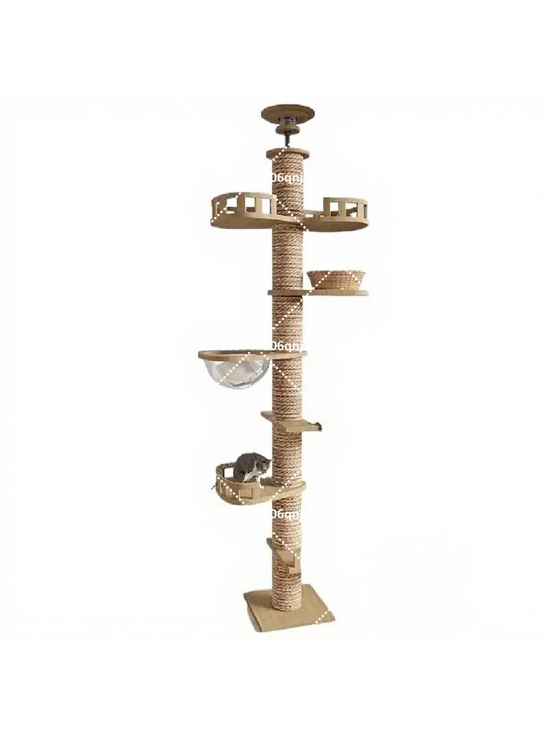 Houten kattenboomhuis voor bin - Cat Scratching Post recensie en prijs
