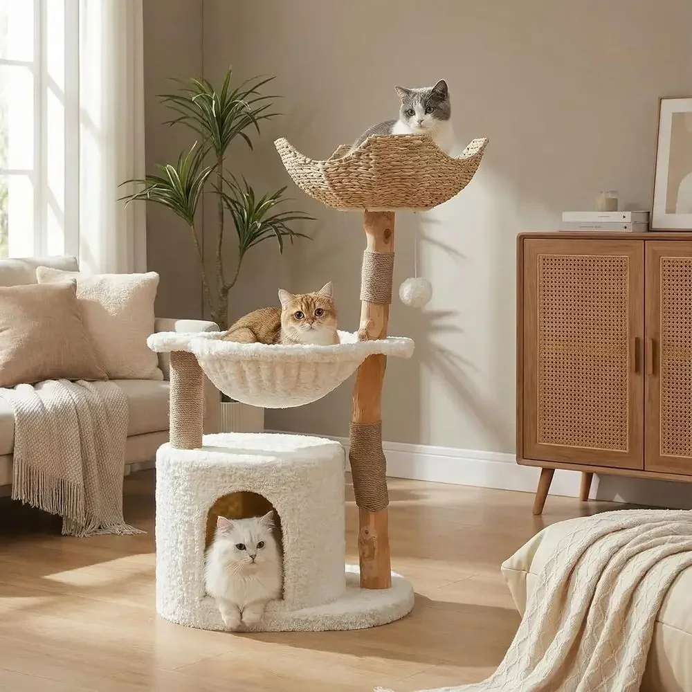 Grote, knusse kattenboom met e - Cat Scratching Post recensie en prijs