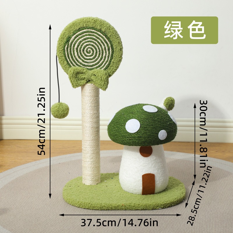 Schattig paddenstoelvormig kra - Cat Scratching Post recensie en prijs