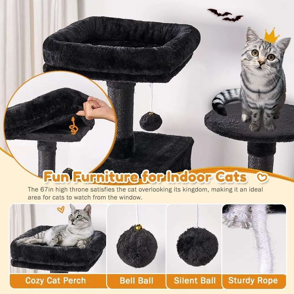 67-delige meerlaagse XL katten - Cat Scratching Post recensie en prijs